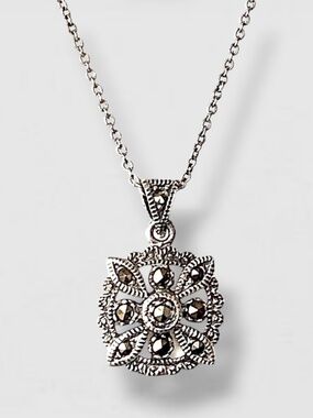 Necklace 925 Sterling Silver Flower